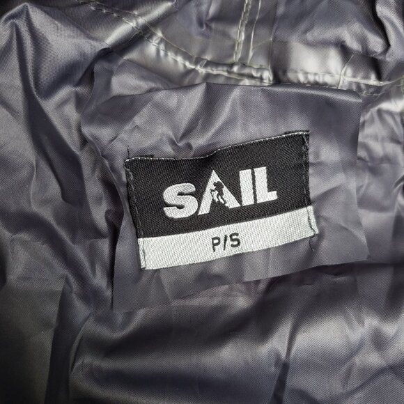 SAIL ultralight grey waterproof windbreaker jacket in travel bag - size … - Picture 2 of 6